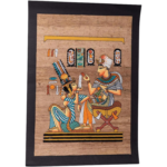 Egyptian Hand Painted 100% Authentic Papyrus Paper (Pharaonic King and Queen)