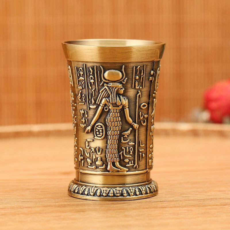 エジプトファラオの金属製装飾品 ユニークな古代エジプト ファラオの装飾ブックエンド彫像 ブックエンド