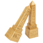 Pair of Egyptian Pharaonic Obelisk Statues