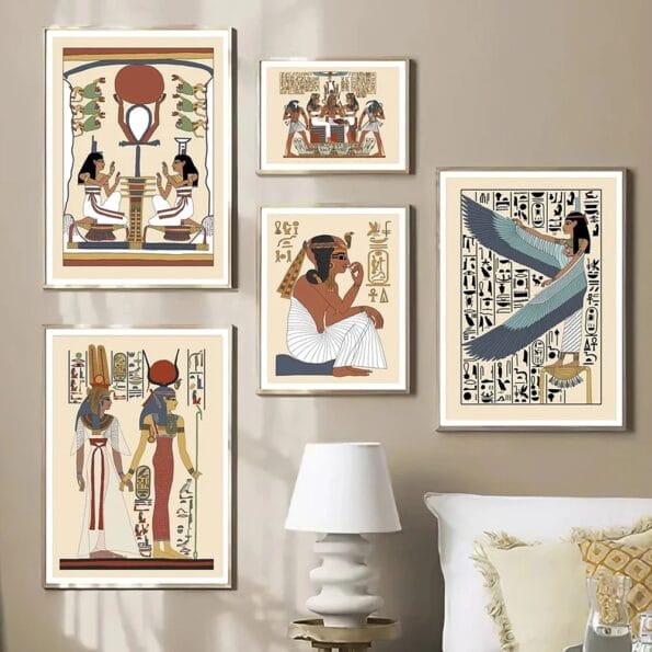 Ancient Egyptian Wall Art Canvas Paintings, Posters Home Decor